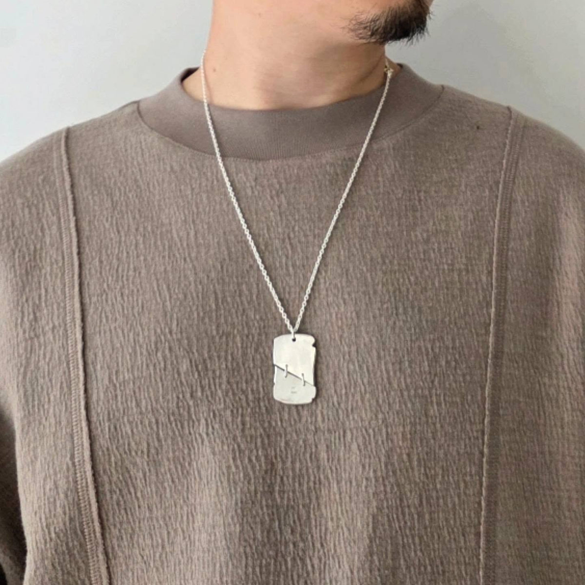 GANDER / Raw Edge Crewneck (Beige)