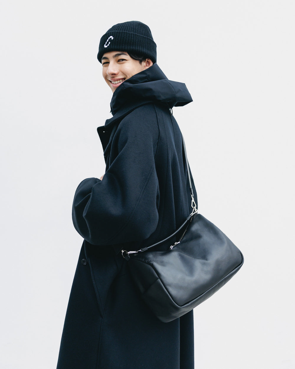 CLESSTE / Leather Day Off Bag (Black)