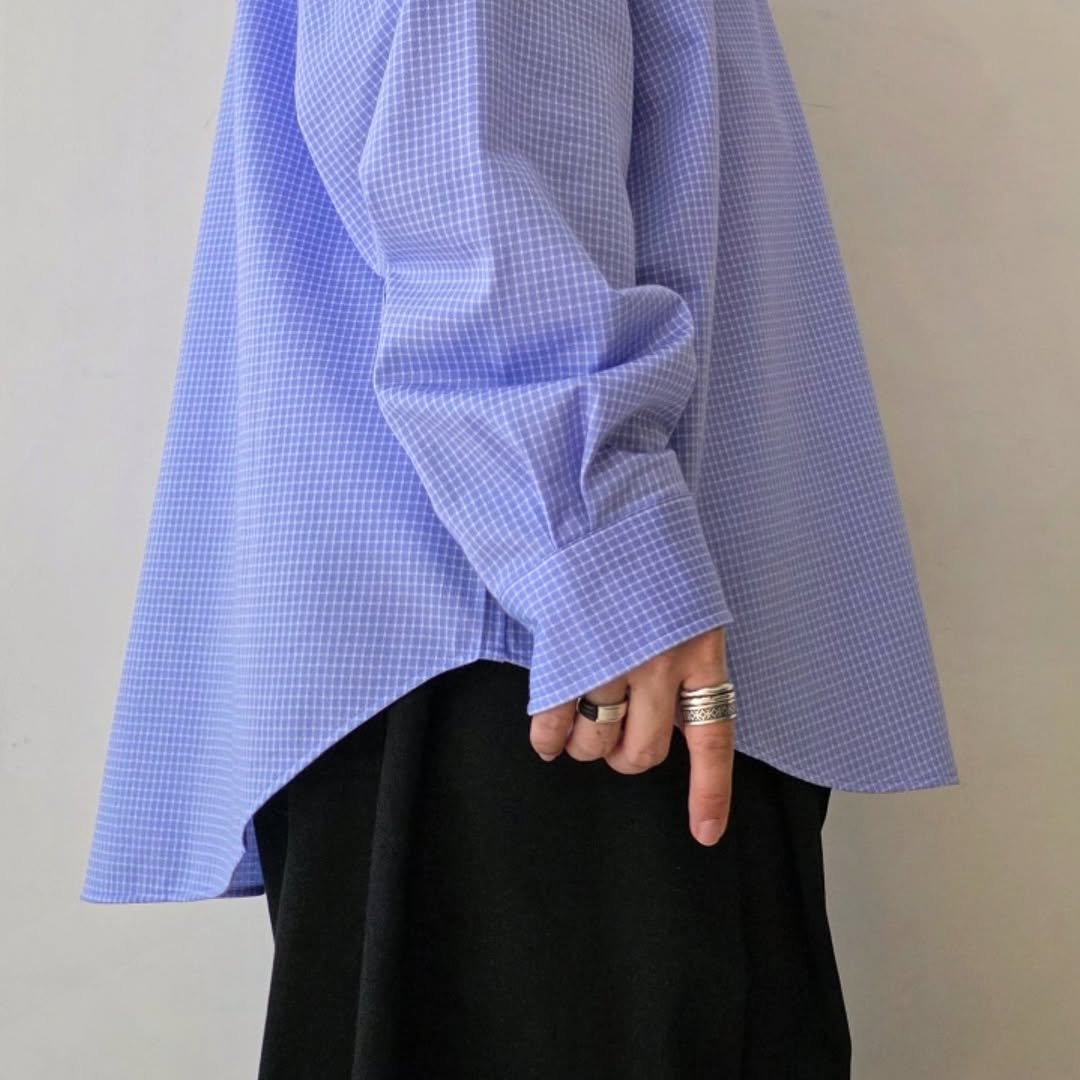 KANEMASA PHIL / 36g Atmosphere Check Shirt (Zenith Purple)