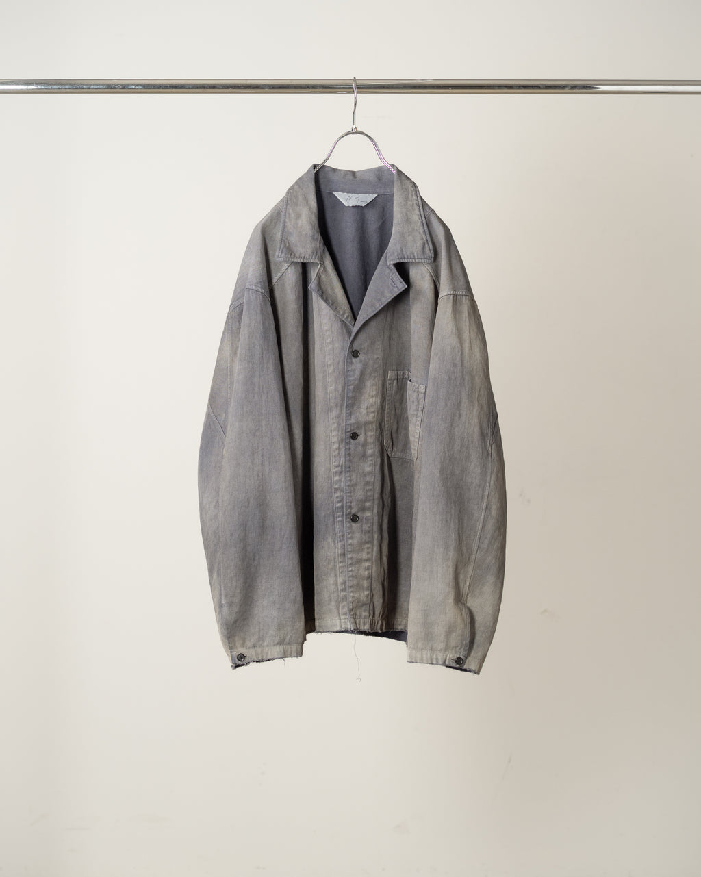 ANCELLM / Faded L/C Work Shirt (Black)