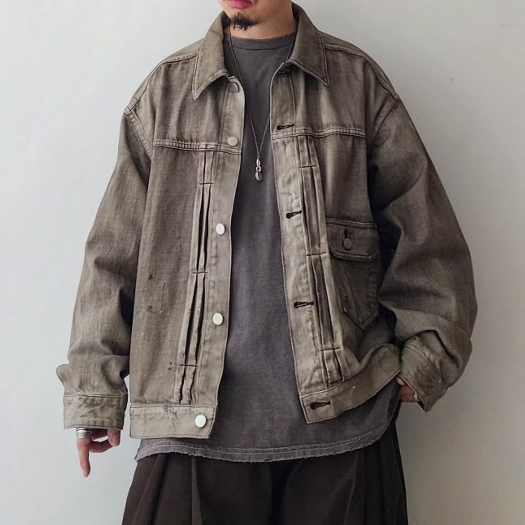 ANCELLM / Aging Denim Jacket