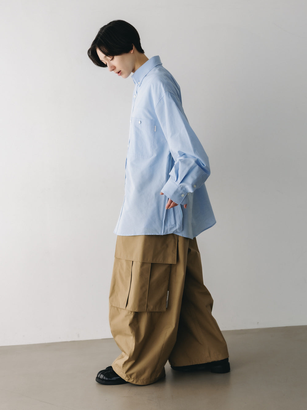 CLESSTE / +Phenix Windstopper ® By Gore-tex Labs City Mega Pocket Balloon Cargo Pants (Camel Beige)