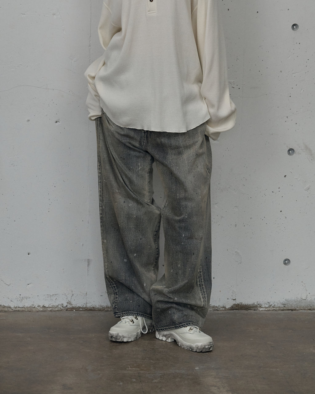 ANCELLM / #01 Midtapered 5P Denim Pants (Black)