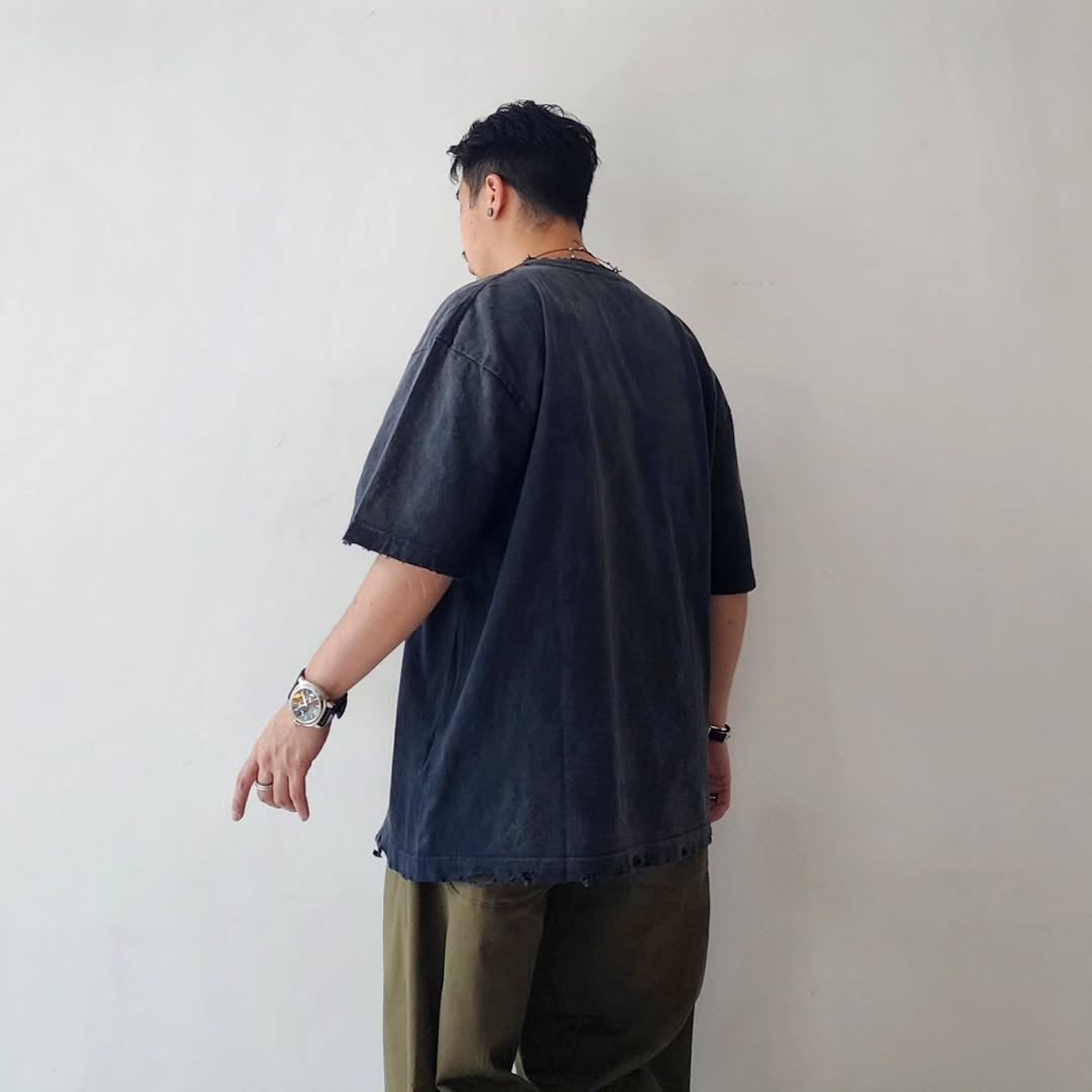 THE JEAN PIERRE / Signature Pigment Grunge Destroy SS Tee