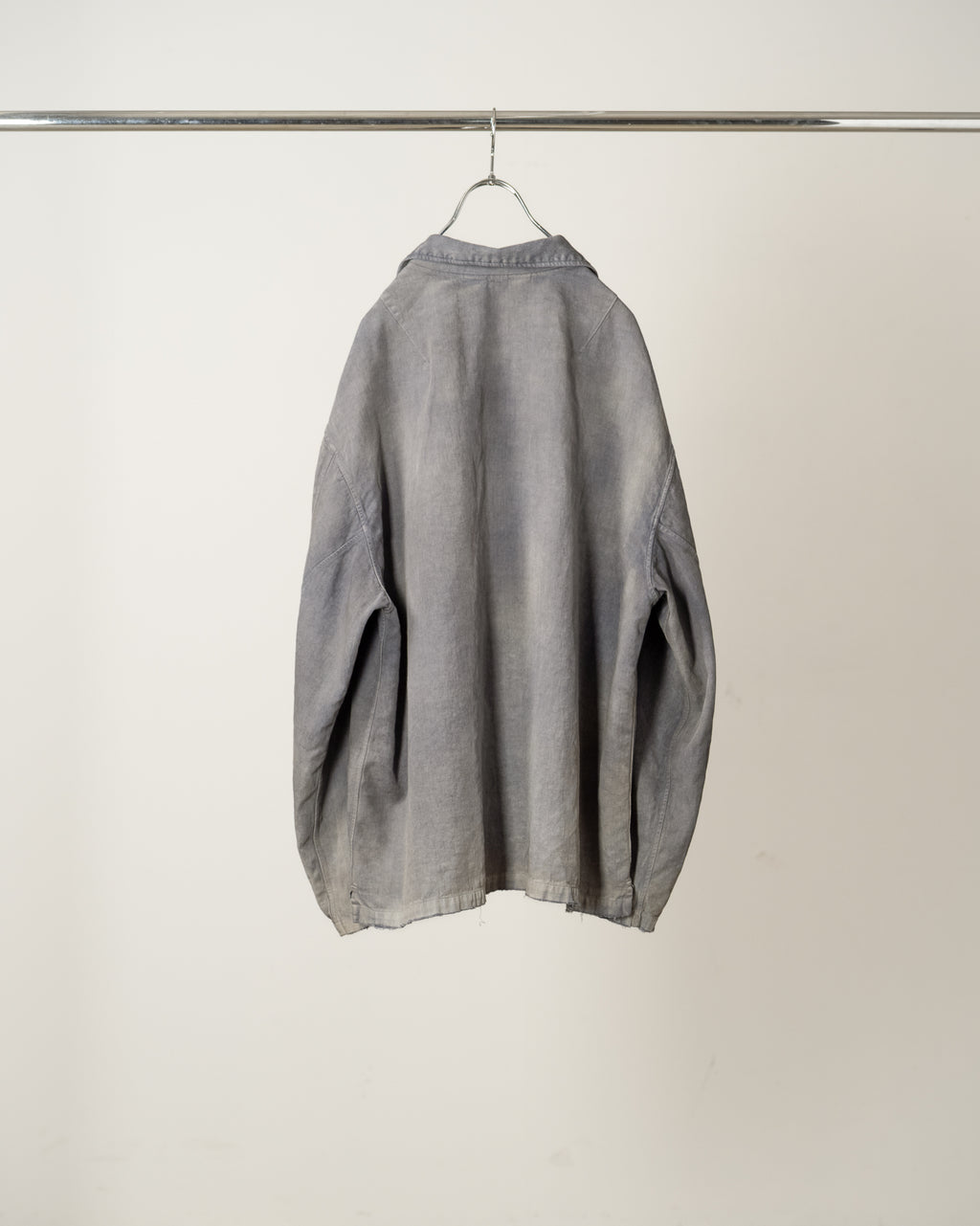 ANCELLM / Faded L/C Work Shirt (Black)