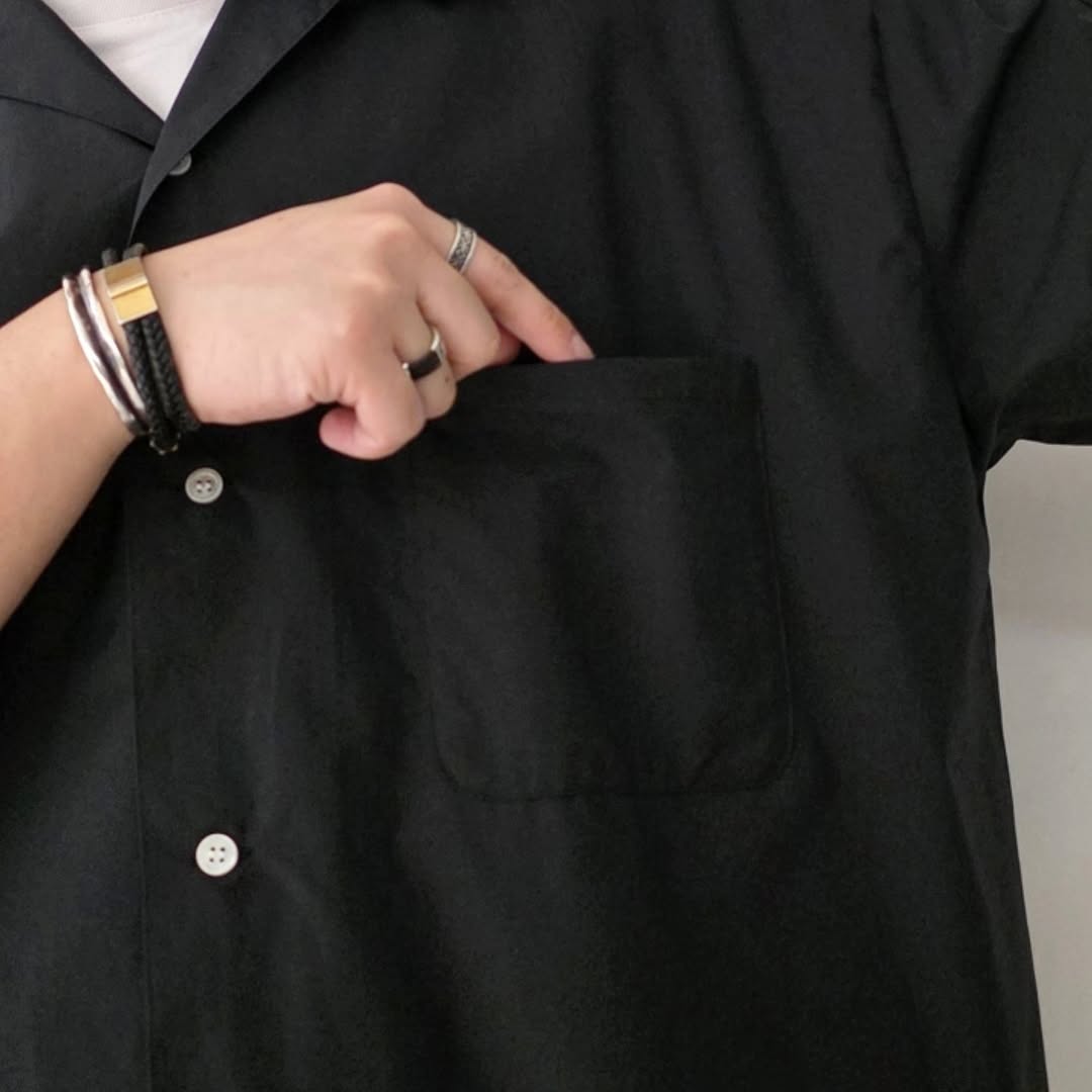 DISCOVERED / Hem Crochet Open Collar Shirts