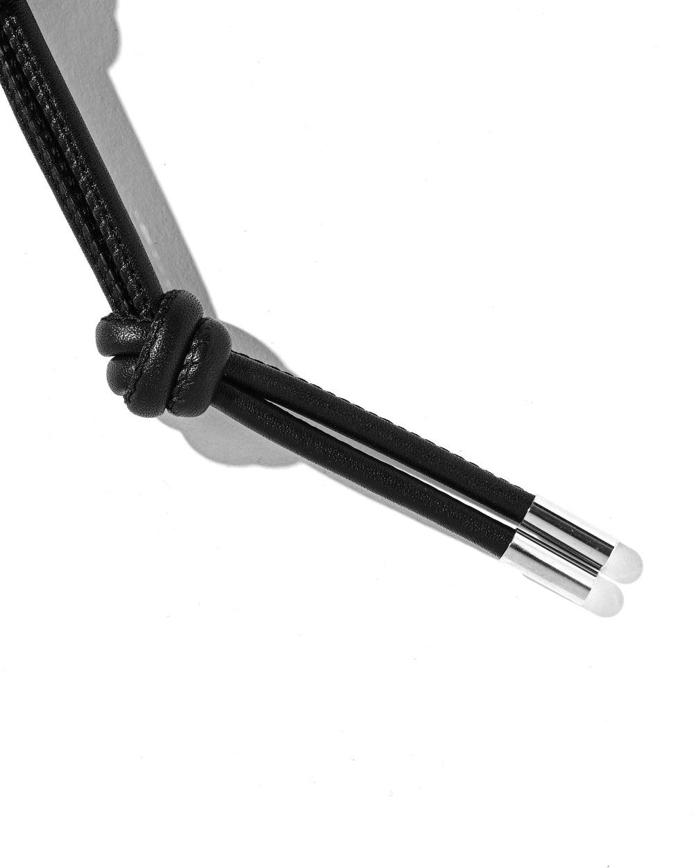 CLESSTE / Leather Knot Charm For ITTI (Black)