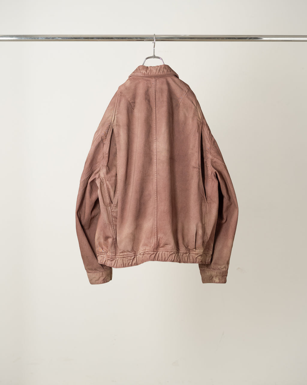 ANCELLM / Aging Denim Tuck Jacket (Marron)