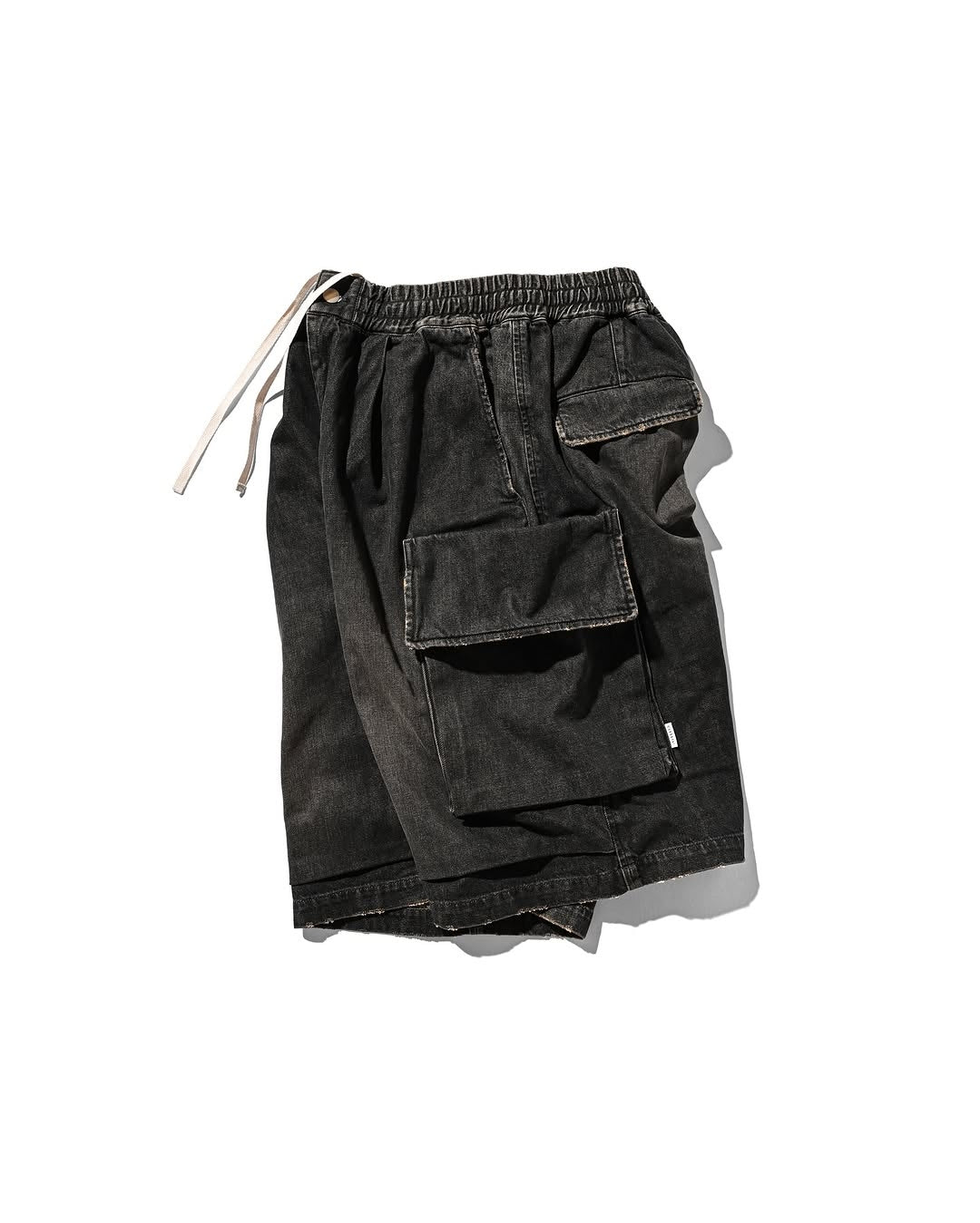 CLESSTE / Vintage Dyed Selvedge Denim City Military Half Pants (Vintage Black)