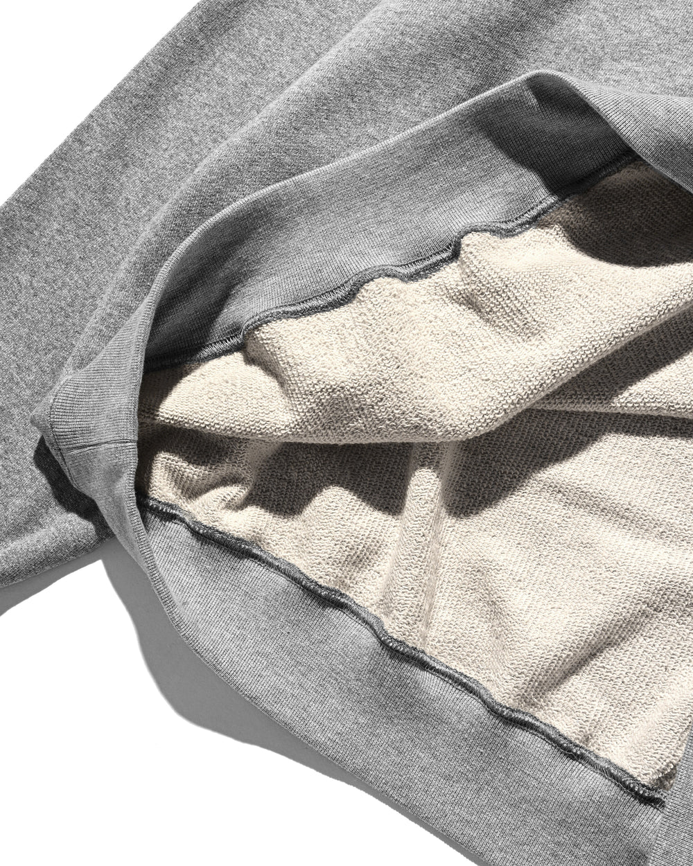 CLESSTE / Half Snap Sweat Shirt (Gray)