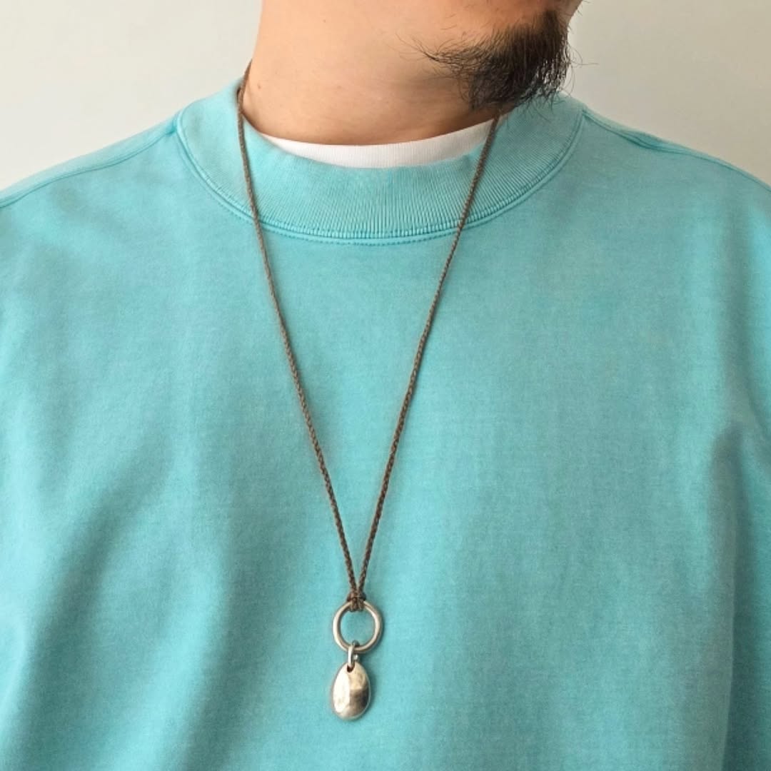 KANEMASA PHIL / 36G Fine Sweat Freedom Sleeve Pullover (Turquoise Pigment)