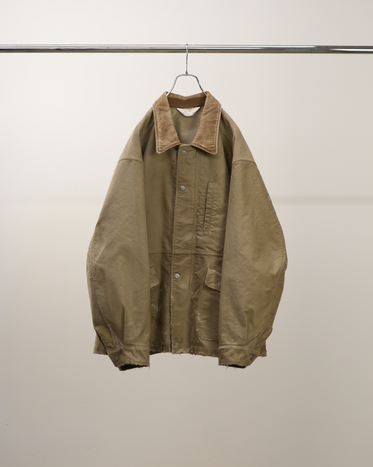 ANCELLM / Moleskin Work Jacket (Beige)