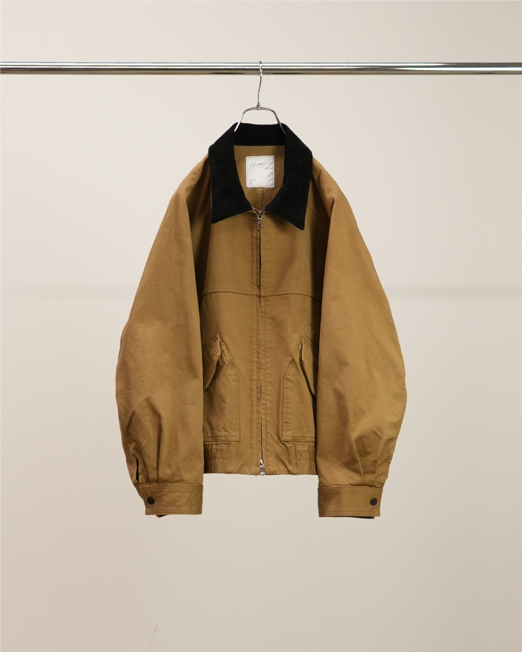 ANCELLM / Zip Blouson (Beige)