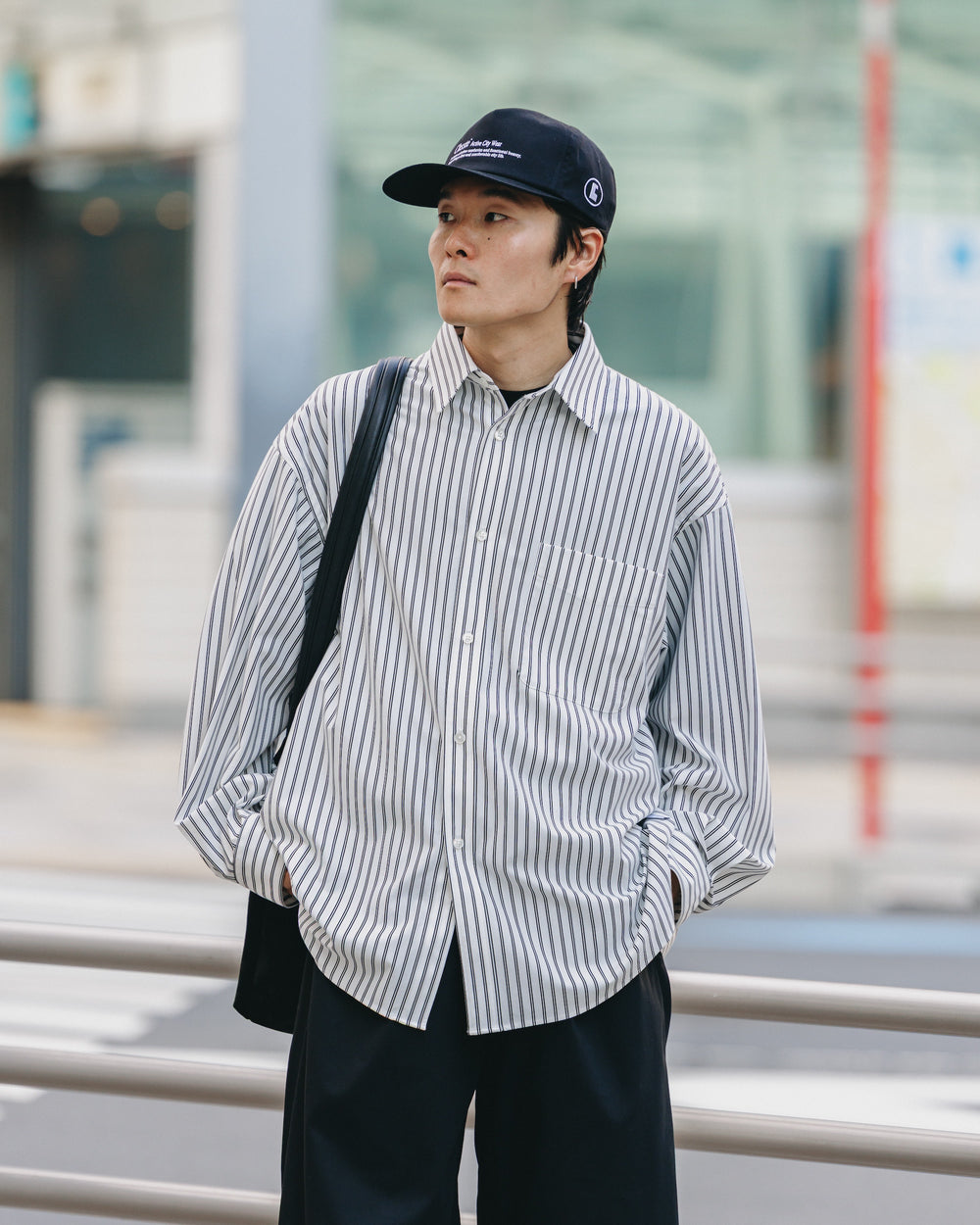 CLESSTE / 46G Knit Everyday L/S Shirt (White Stripe)