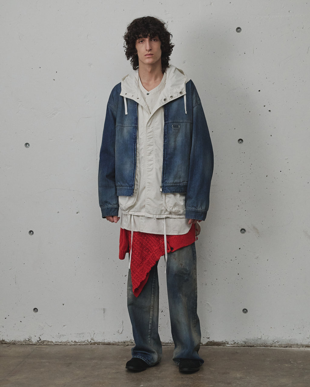 ANCELLM / Denim Zipup Jacket (Indigo)