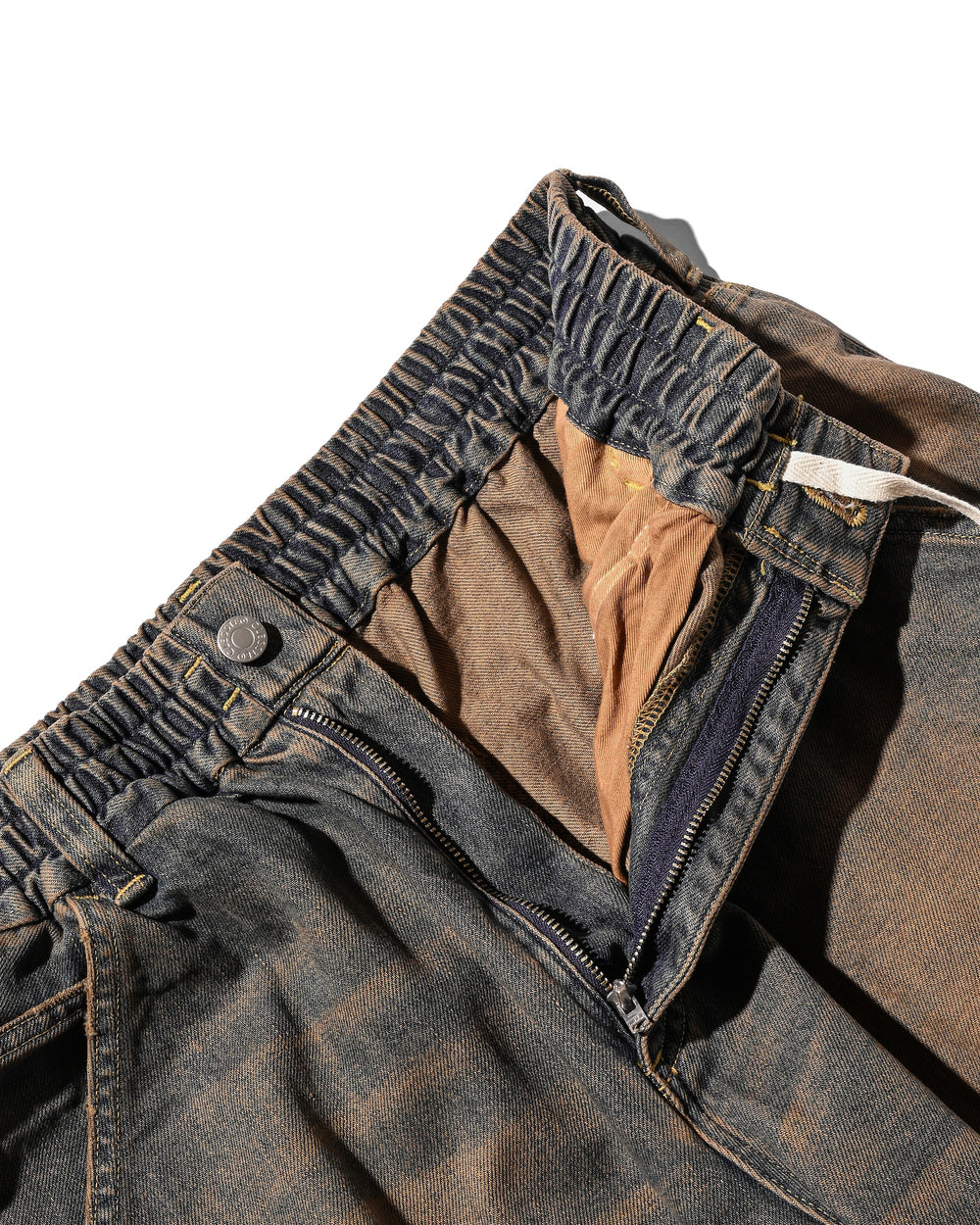 CLESSTE / Vintage Dyed Selvedge Denim Worker Pants (Vintage Brown