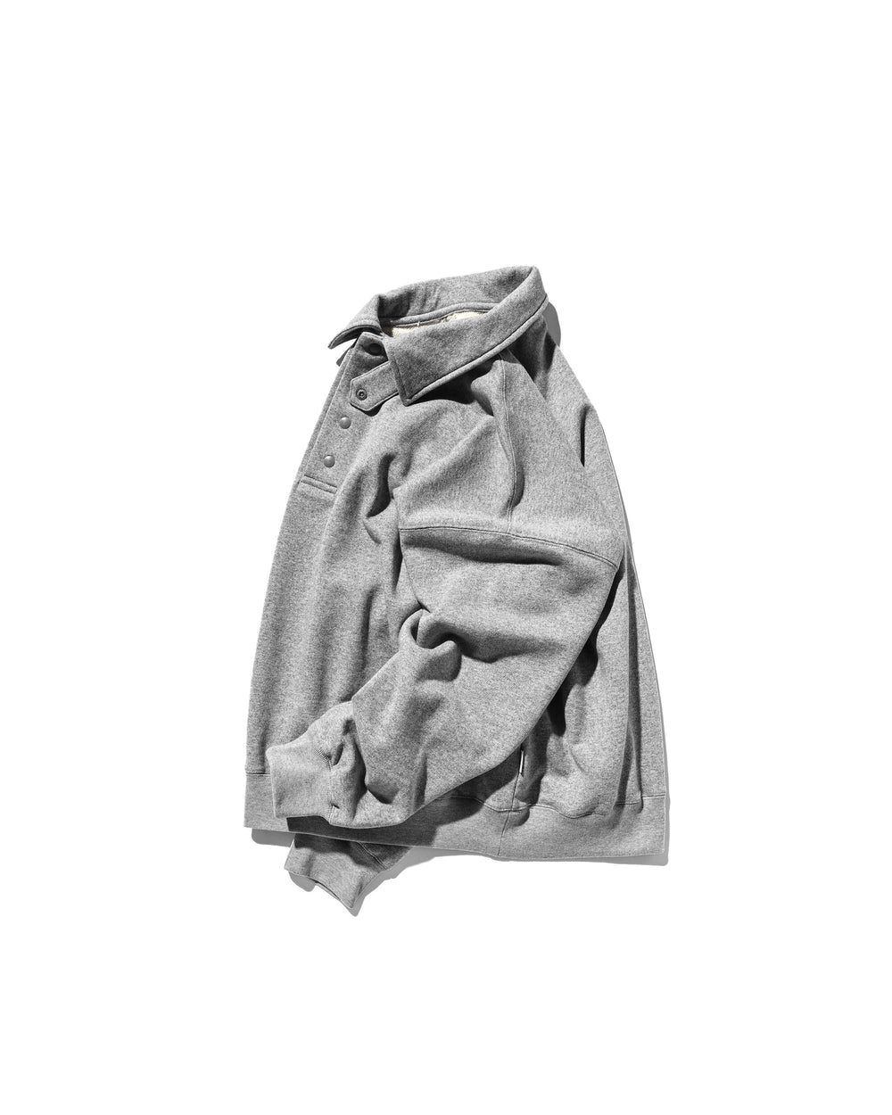 CLESSTE / Half Snap Sweat Shirt (Gray)