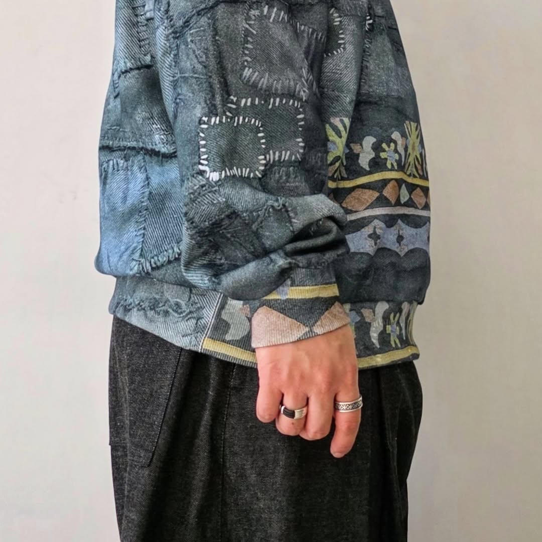 DISCOVERED / Crust Trompeloeil Pullover (Black)