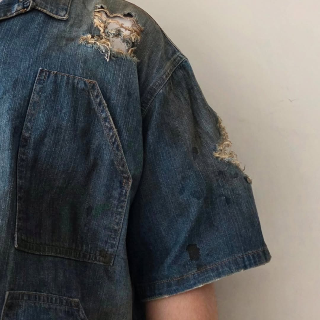 DISCOVERED / Short Sleeve Denim Shirts (Indigo)