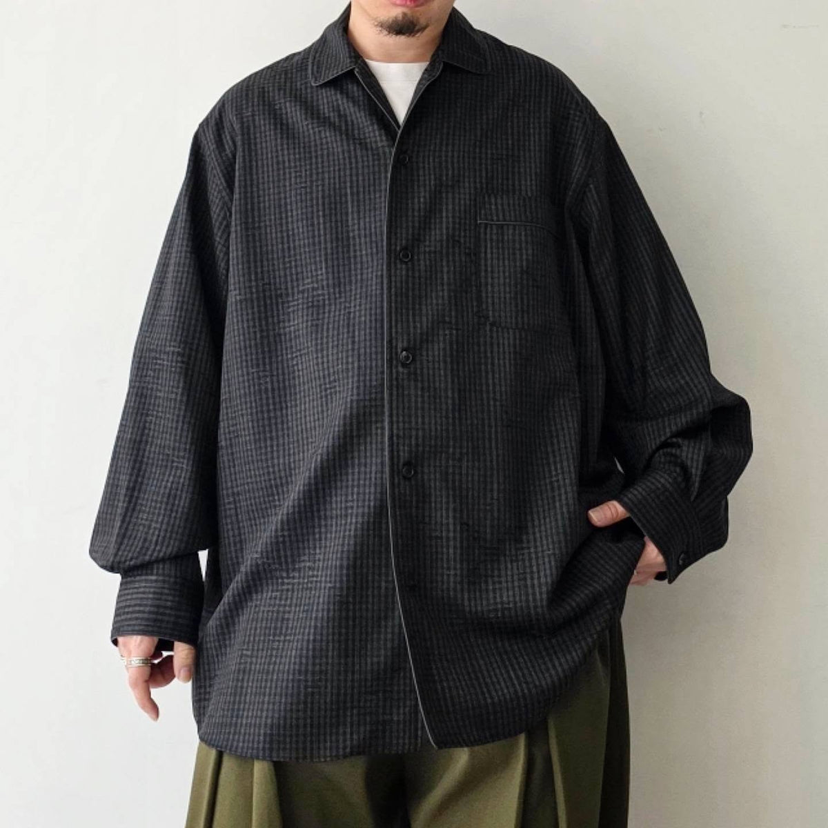 NONNOTTE / Dormeuse Shirt (Trace Bird Plaid)