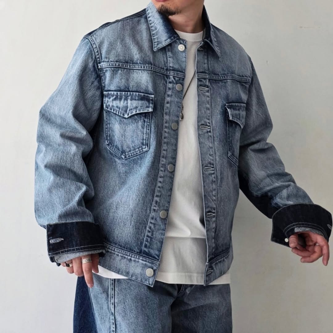 NOMAT / 2 Tone Denim Blouson