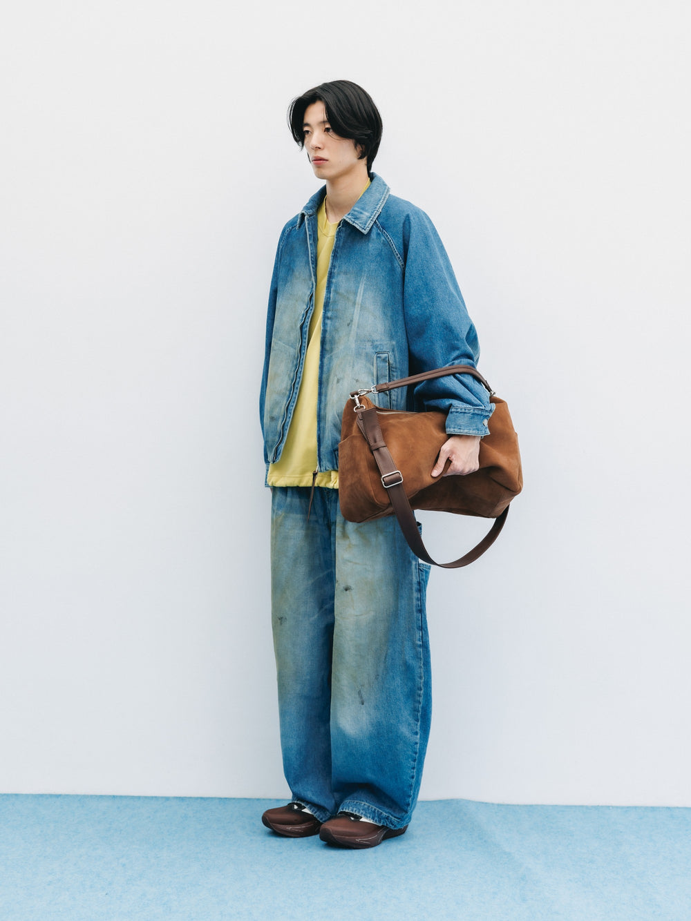 CLESSTE / Suede Day Off Bag Large (Brown)