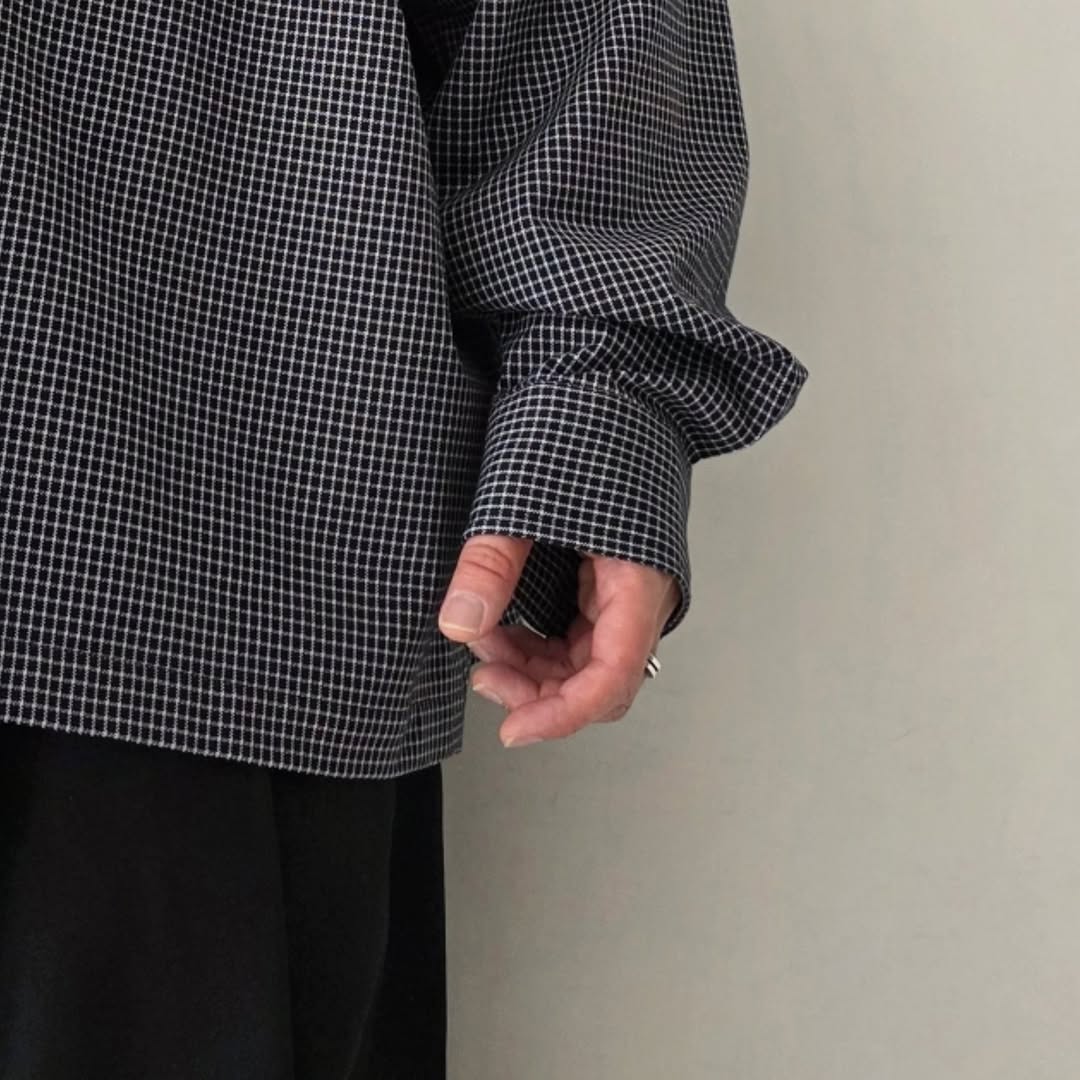 KANEMASA PHIL / 36G Check Balise Shirt (Black)