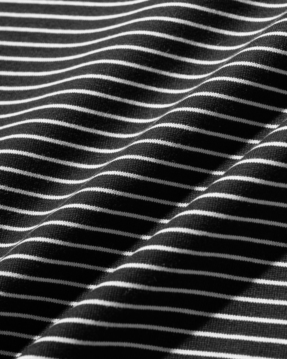 CLESSTE / 'C' Striped Massive T-Shirt With Drawstrings (Black x White)