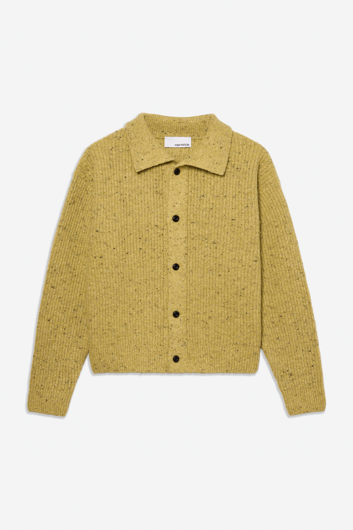 SAGE NATION / Wiral Cardigan - Speckled Mustard