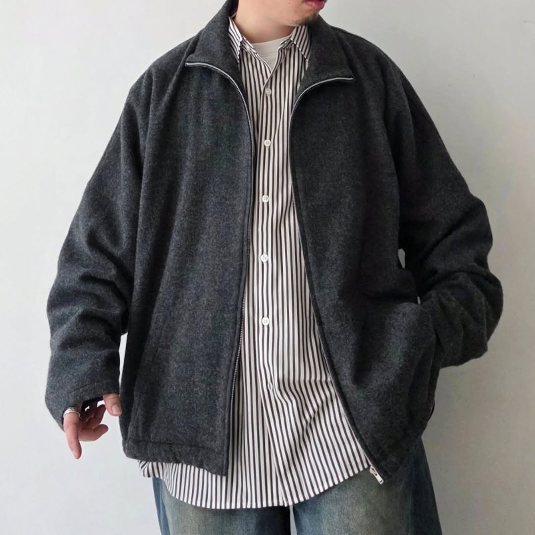 BLANC YM / Cashmere Zip Jacket