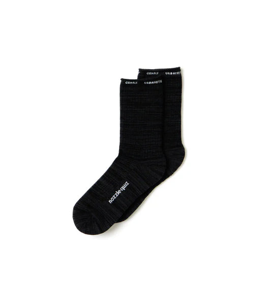 NOZZLEQUIZ / Burst Black - Essential Mid Socks