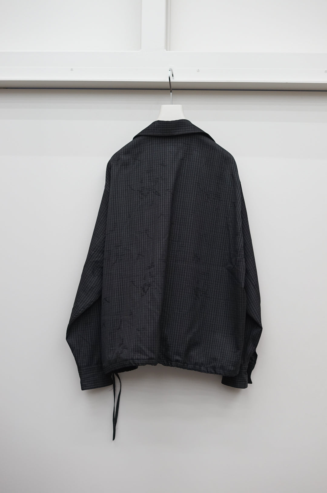 NONNOTTE / Draping Overlap Shirt (Trace Bird Plaid)