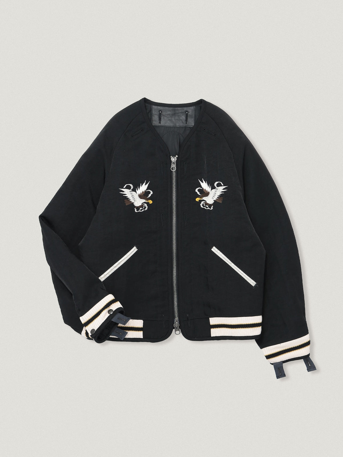 ELEPHANT TRIBAL FABRICS / Reversible Chiba Jan (Black x Black)
