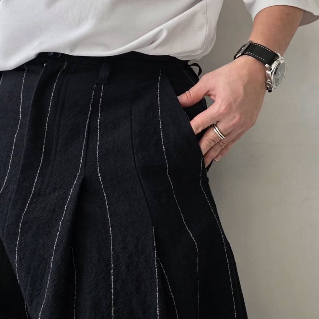 SHINYAKOZUKA / Baggy Shorts (Issue#8)(Pinstripe)