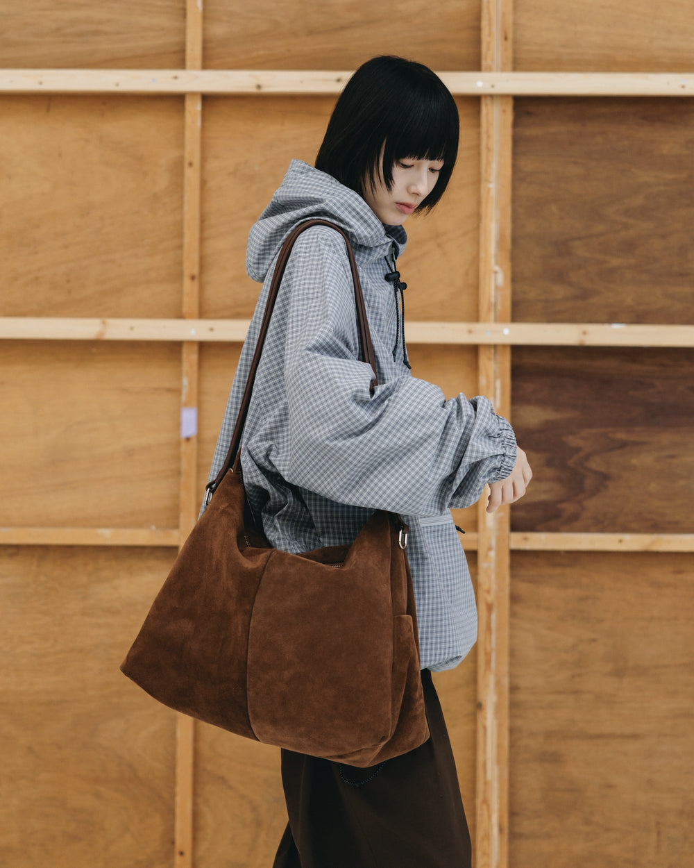 CLESSTE / Suede Nomad Bag (Brown)