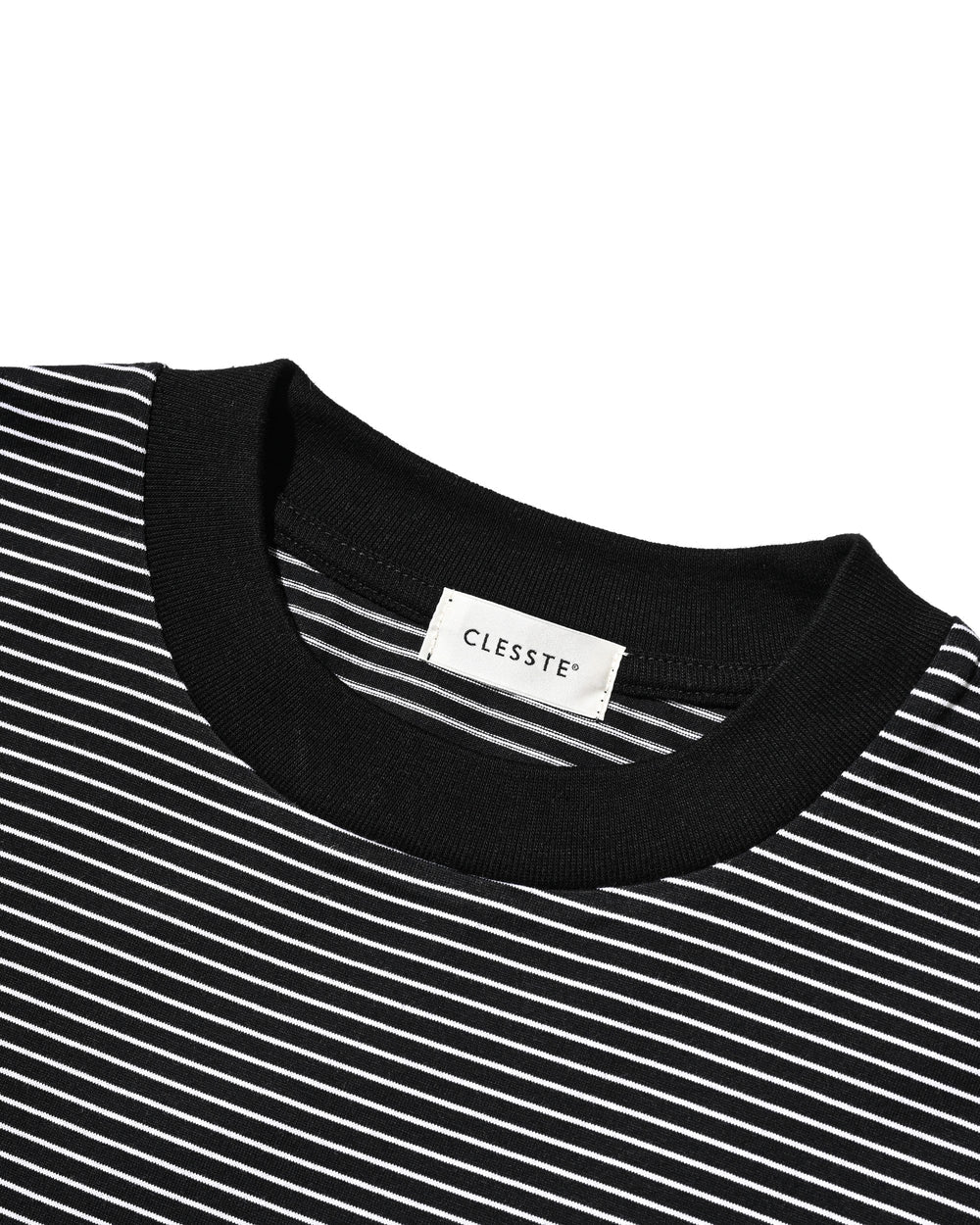 CLESSTE / 'C x Concept' Striped S/S T-Shirt With Drawstrings (Black x White)