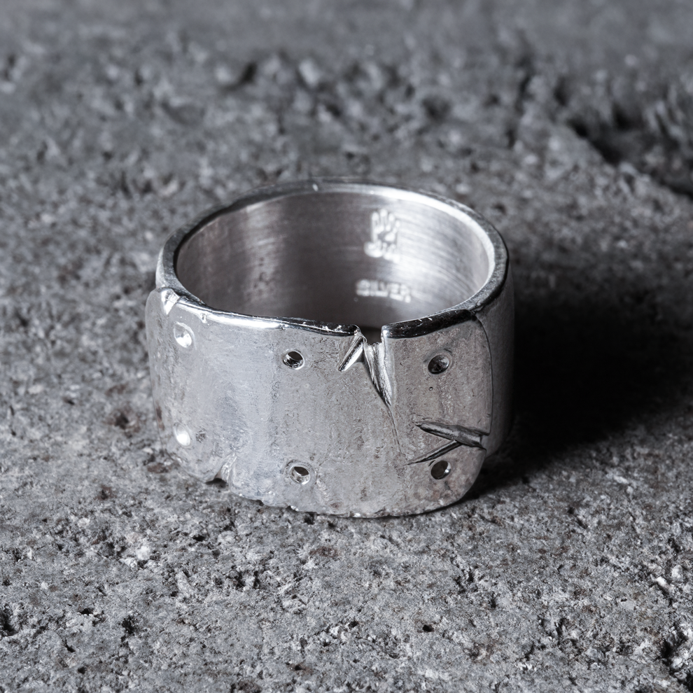 GIFT HAND / Mechanical Ring 01 - 925 Sterling Silver