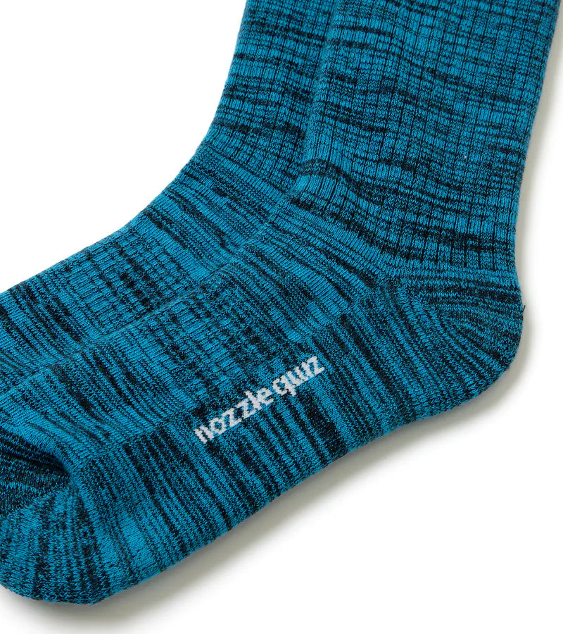 NOZZLEQUIZ / Burst Blue - Essential Mid Socks