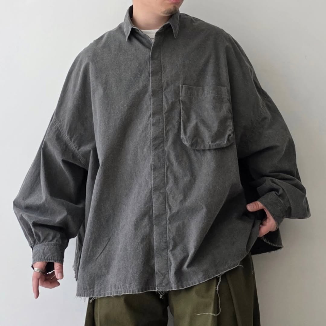 THE JEAN PIERRE / Signature 11XL Shirt (Broad)(Fade Blk)