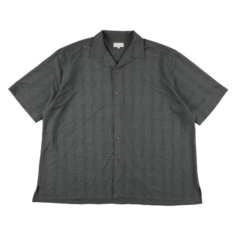 KANEMASA PHIL / 28G Loop Yarn Glen Check Ether Shirt (Grey)