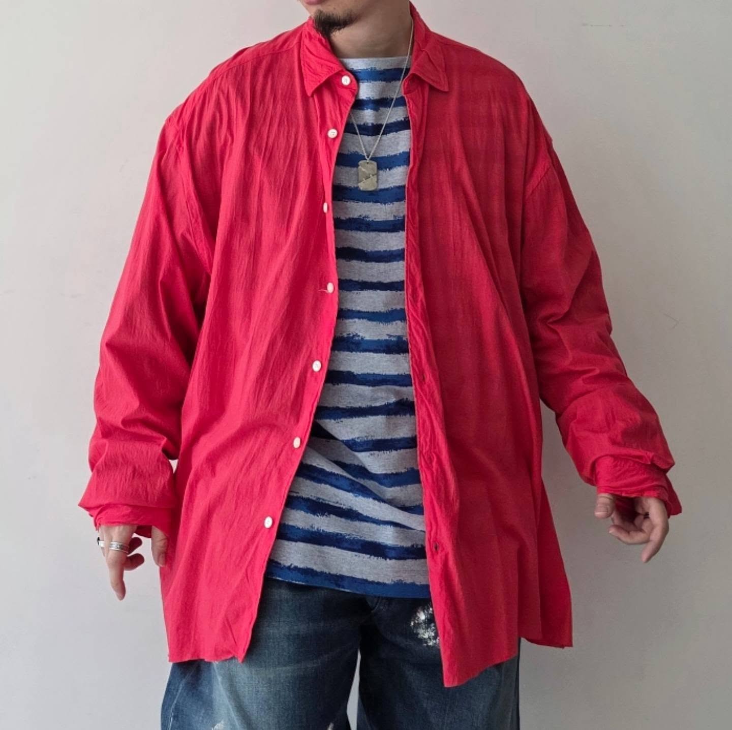 KANEMASA PHIL / 46G Artisan Shirt (Dyed Pink)