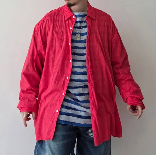 KANEMASA PHIL / 46G Artisan Shirt (Dyed Pink)