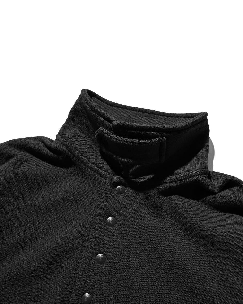 CLESSTE / Half Snap Sweat Shirt (Black)