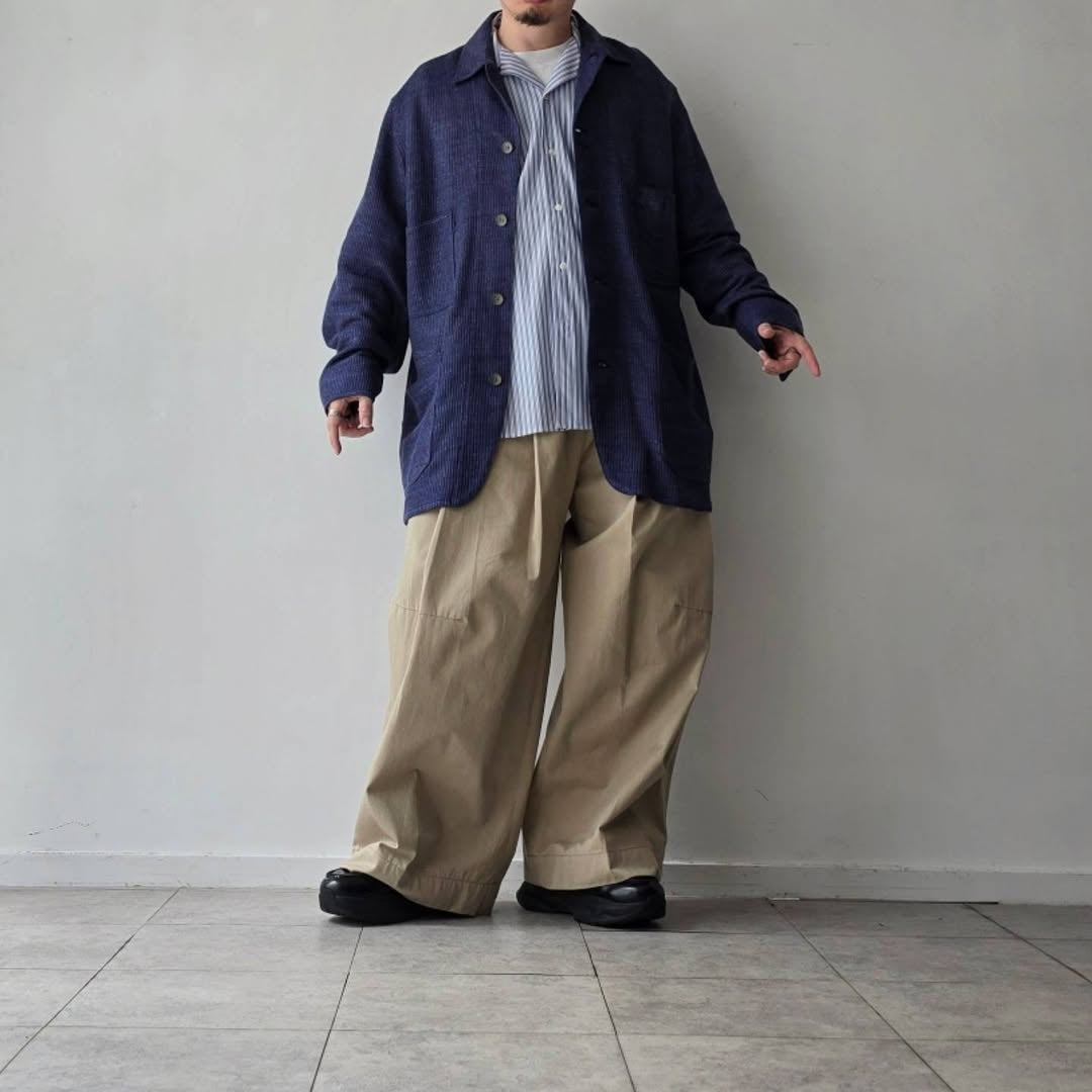 SABY / Workers Jacket Type S.B - Bishu Japan Linen Mesh Jacquard FAB -
