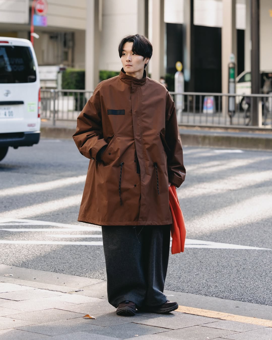 CLESSTE / +Phenix Windstopper ® By Gore-tex Labs City Fishtail Parka With Liner Jacket (Chocolate Brown)