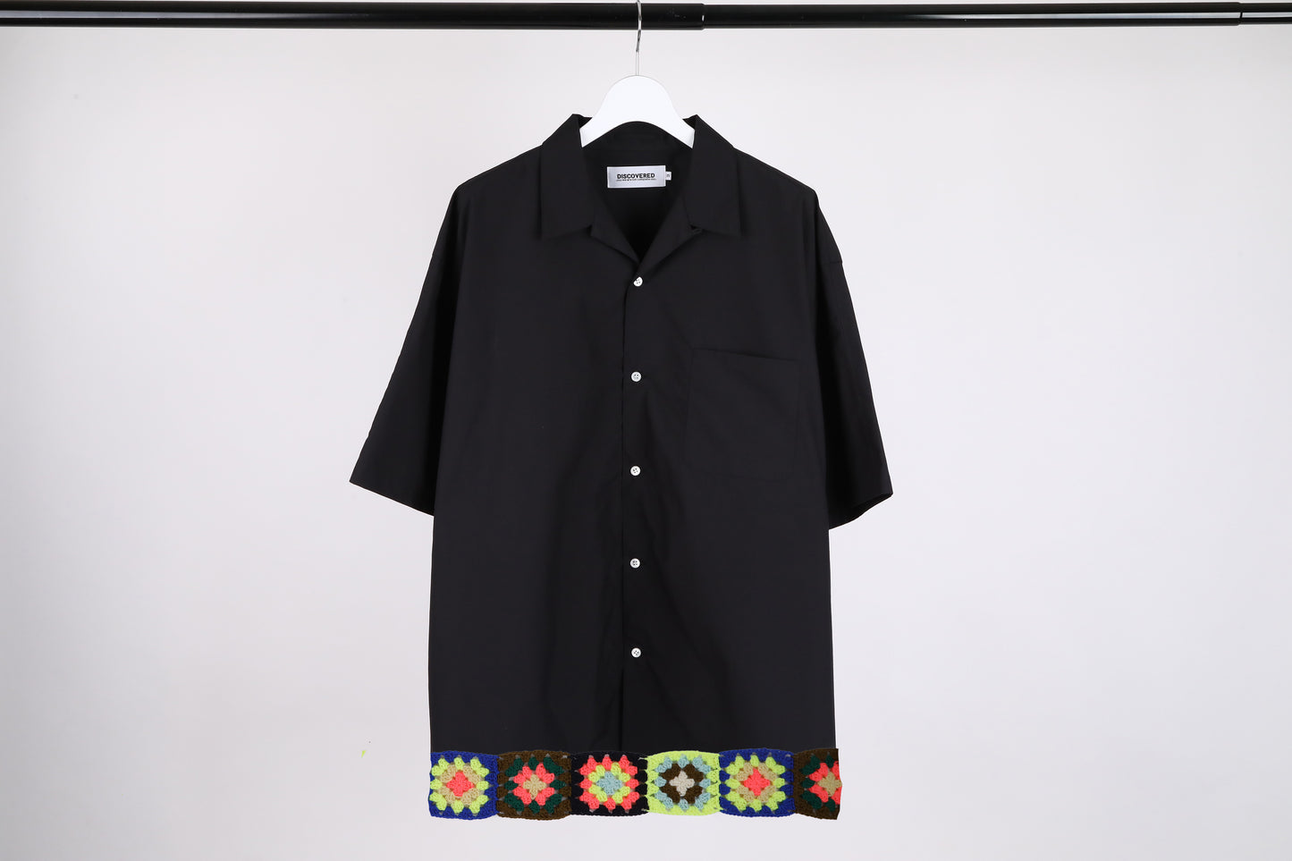 DISCOVERED / Hem Crochet Open Collar Shirts