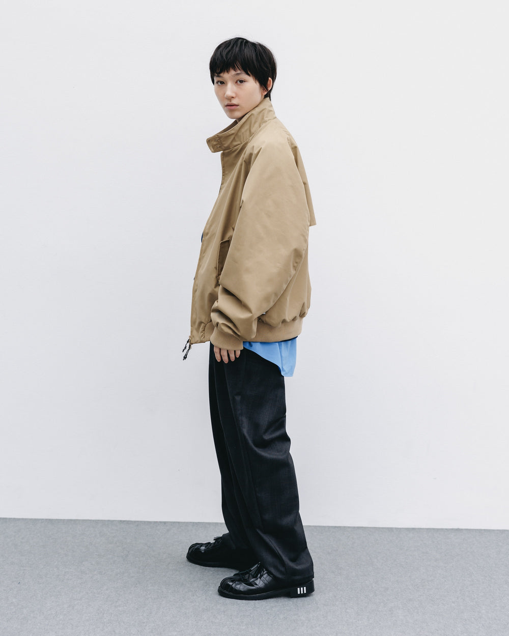 CLESSTE / +Phenix Windstopper® By Gore-Tex Labs Twill City Harrington Jacket (Carmel Beige)