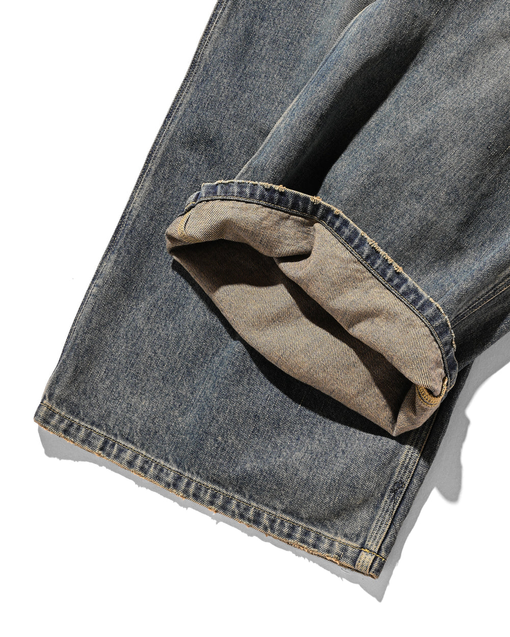 CLESSTE / Vintage Dyed Selvedge Denim Worker Pants (Vintage Indigo)