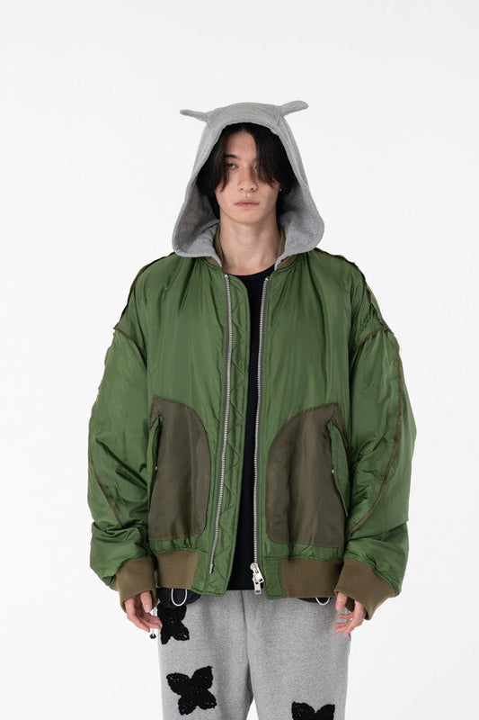 DISCOVERED / Devils Ear Hoodie Down MA-1