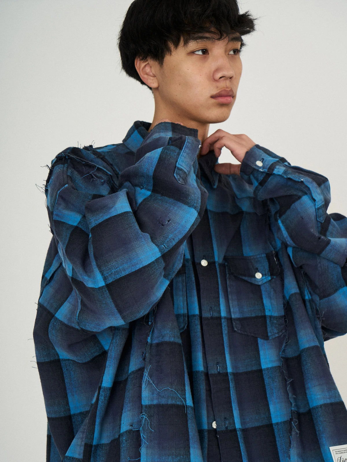 DISCOVERED / Switch Nel Shirts (Blue)